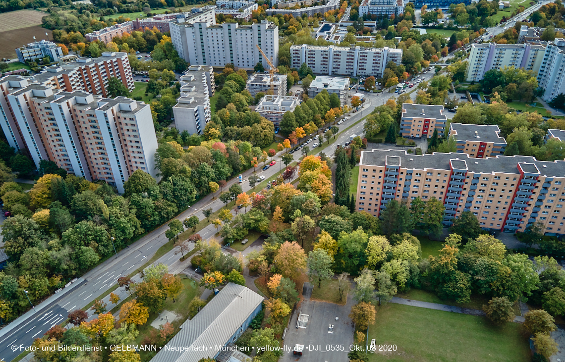 08.10.2020 - Aufstockungsbaustelle Oskar-Maria-Graf-Ring in Neuperlach